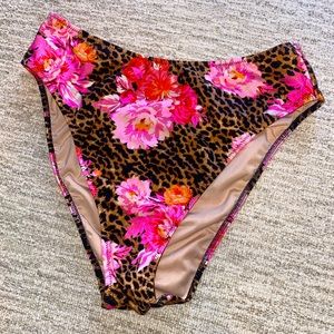 Victoria’s Secret Cheetah Peonies Print Bottom